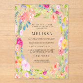 Landelijke Tuin Bruidsfeest Uitnodiging (Voorkant)