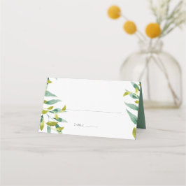Landelijke Tuin Eucalyptus Groene Huwelijksdecorat Plaatskaartje