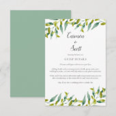 Landelijke Tuin Groene Gast Informatie Details Informatiekaartje (Voorkant / Achterkant)