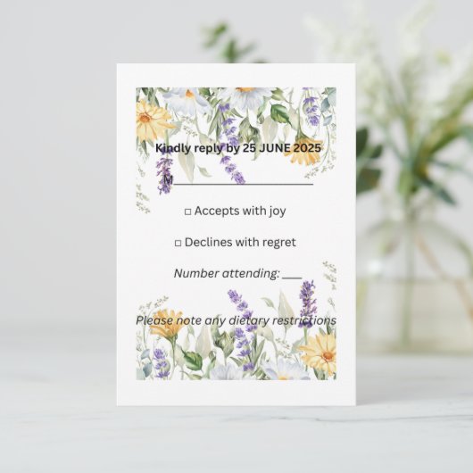 LANDELIJKE TUINROMANTIEK RSP KAART (Staand voorkant)