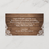 Landelijke Tuinverlichting Drankbon Cadeaubon Informatiekaartje (Achterkant)