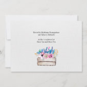 Landelijke uitnodiging voor bruidsmeisjesfeest (Achterkant)