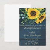 Landelijke uitnodiging voor de bruiloft van zonneb (Voorkant / Achterkant)