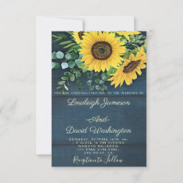 Landelijke uitnodiging voor de bruiloft van zonneb