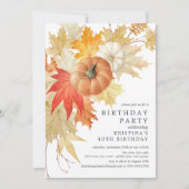 Landelijke uitnodiging voor verjaardag in de herfs (Voorkant)