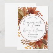 Landelijke uitnodiging voor verlovingsfeest, Print (Voorkant / Achterkant)