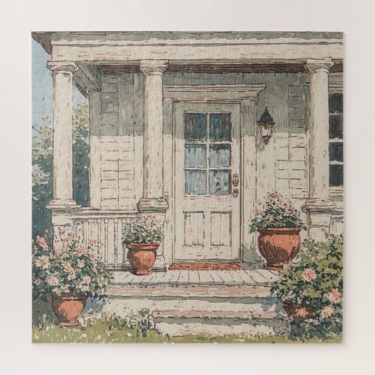 Landelijke veranda legpuzzel (Verticaal)