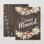 Landelijke verhuiskaart aankondigingskaart (Voorkant / Achterkant)