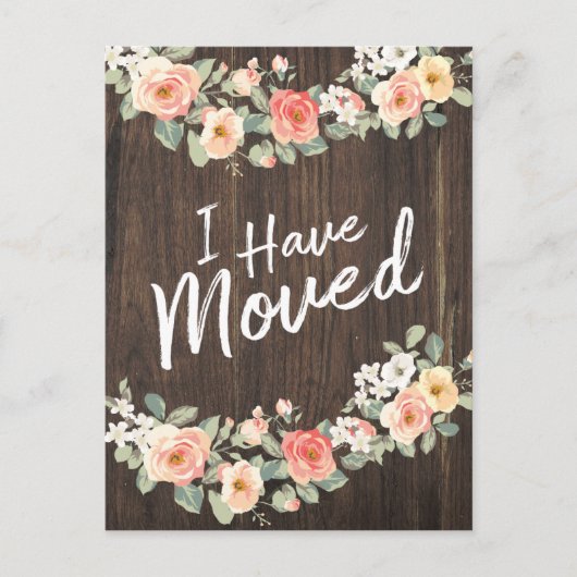 Landelijke verhuiskaart aankondigingskaart (Voorkant)