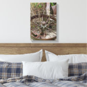 Landelijke verlaten metalen voorwerpen canvas afdruk (Insitu (Slaapkamer))