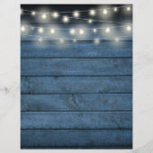 Landelijke verlichting met snoeren bruiloftsschema (Achterkant)