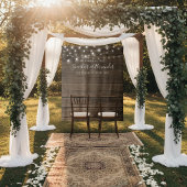 Landelijke verlichting met touwslingers als trouwf wandkleed