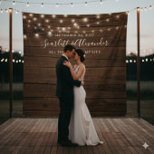 Landelijke verlichting met touwslingers trouw deco wandkleed