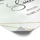 Landelijke vetplanten groen goud Love is zoete bor Poster (Hoek)