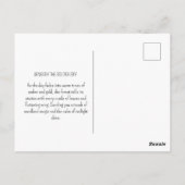 Landelijke vintage bossen natuur bos zonsondergang briefkaart (Achterkant)