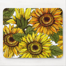 Landelijke Vintage Gele Oranje Zonnebloemen