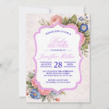 Landelijke Vintage Gepersonaliseerde Bloem Roos On
