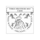 Landelijke Vintage Gepersonaliseerde Eierdoos Aang Rubberstempel (Afrduk)