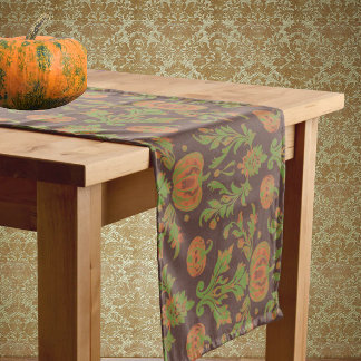Landelijke vintage herfstpompoen medium tafelloper