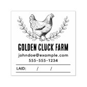 Landelijke Vintage Kip Ei Stempel (Design)