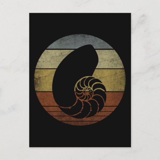 LANDELIJKE VINTAGE NAUTILUS BRIEFKAART (Voorkant)