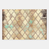 Landelijke Vintage Romantisch Parijs Inpakpapier Vel (Voorkant 3)