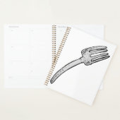 Landelijke Vintage Vork Retro Bestek Planner (Display)