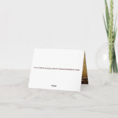 landelijke vintage western country bruiloft dank j bedankkaart (Achterkant)