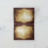 landelijke vintage westerse landelijke trouwdag be bedankkaart (Binnen)