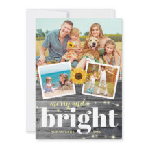 Landelijke Vintage Zonnebloem Familie Fotocollage