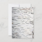 Landelijke vogelboom Bark Heart Arrow Rustic Weddi Bedankkaart (Achterkant)