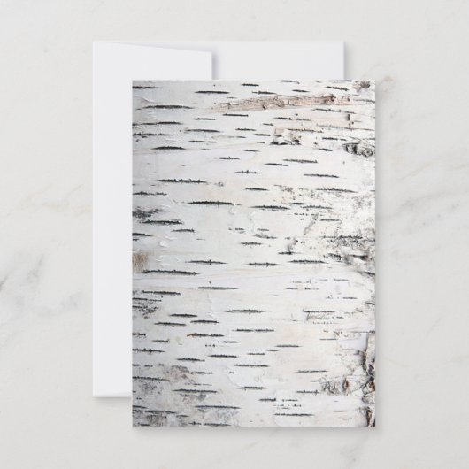 Landelijke vogelboom Bark Heart Arrow Rustic Weddi Bedankkaart (Achterkant)