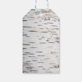 Landelijke vogelboom Bark Heart Arrow Rustic Weddi Cadeaulabel (Achterkant)