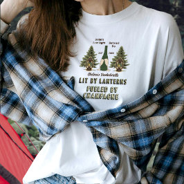 Landelijke vrijgezellenlantaarns en champagne-camp t-shirt