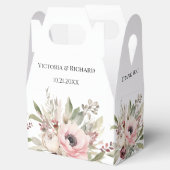 landelijke waterverf bloemboeket bedankdoosjes (Geopend)