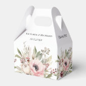 landelijke waterverf bloemboeket bedankdoosjes (Voorkant Zijde)