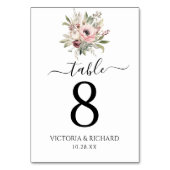 landelijke waterverf bloemboeket kaart (Achterkant)