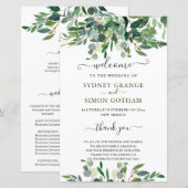 LANDELIJKE WATERVERF GROEN GEZICHT EUCALYPTUS (Voorkant / Achterkant)