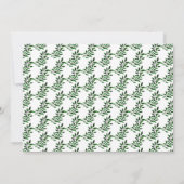 Landelijke Waterverf Groene Huwelijkskalender Hart Save The Date (Achterkant)