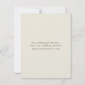 Landelijke waterverf perzik en groene trouwdag save the date (Achterkant)