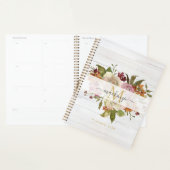 Landelijke Waterverf Rozen Boeket Monogram Planner (Display)