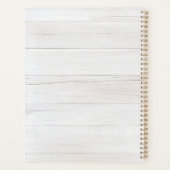 Landelijke Waterverf Rozen Boeket Monogram Planner (Achterkant)