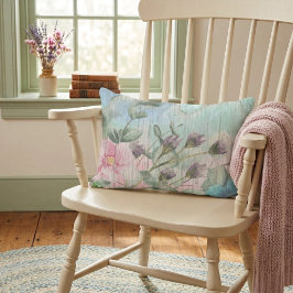 Landelijke Waterverf Wilde Bloemen Accent Kussen