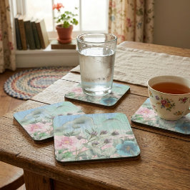 Landelijke Waterverf Wilde Bloemen Bier Onderzetter