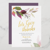 Landelijke waterverfbladeren Thanksgiving