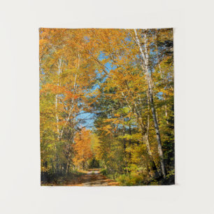 Landelijke weg herfstkleuren New Hampshire Wandkleed