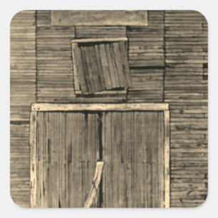 Landelijke wegen, landschap en natuur vierkante sticker