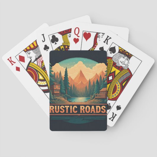 Landelijke wegen  pokerkaarten (Achterkant)