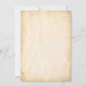 Landelijke Western Rodeo Cowboy Eerste Rodeo Verja Kaart (Achterkant)