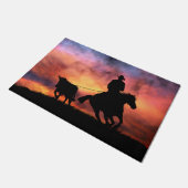 Landelijke Westerne cowboyring Deurmat (Schuin)